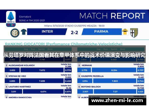 从劳塔罗对阵法国看其在意甲体系中的战术价值演变与影响研究