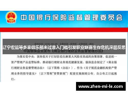 辽宁宏运等多家俱乐部未过准入门槛引发职业联赛生存危机深层反思
