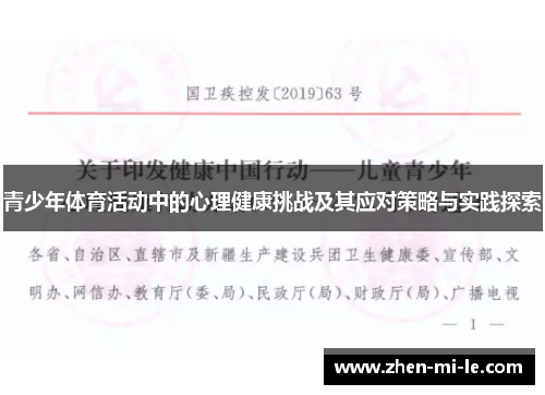 青少年体育活动中的心理健康挑战及其应对策略与实践探索